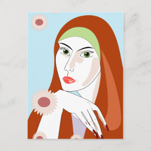 Carte Postale Fille d'été