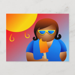 Carte Postale Fille d'été