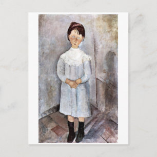 Carte Postale Fille en bleu, Modigliani