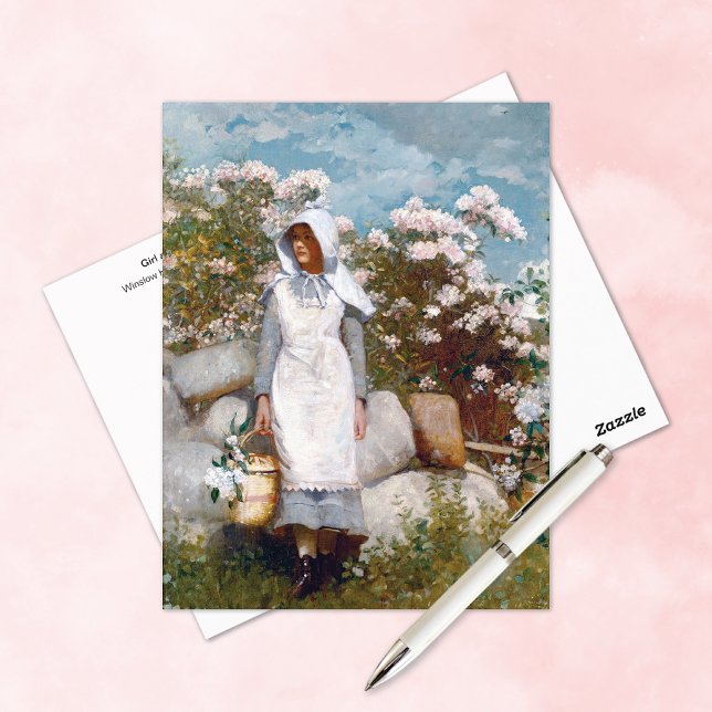 Carte Postale Fille et laurier Winslow Homer (Créateur téléchargé)
