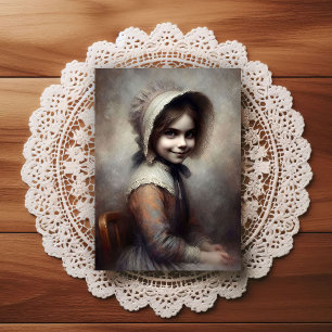 Carte Postale Fille étrange de l'ère victorienne