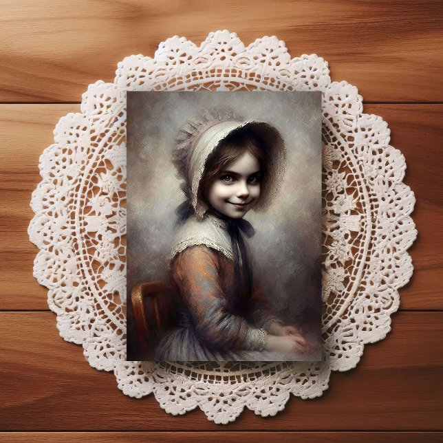 Carte Postale Fille étrange de l'ère victorienne (Créateur téléchargé)