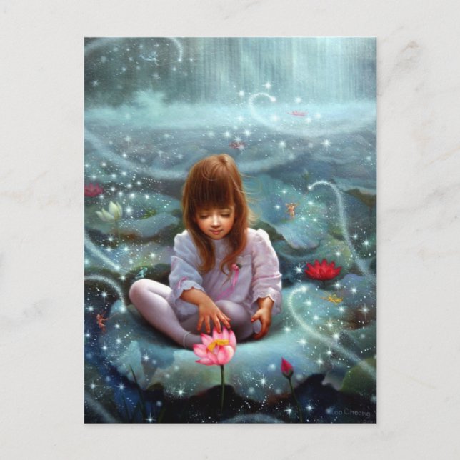 Carte Postale Fille féerique et les sept 3 (Devant)