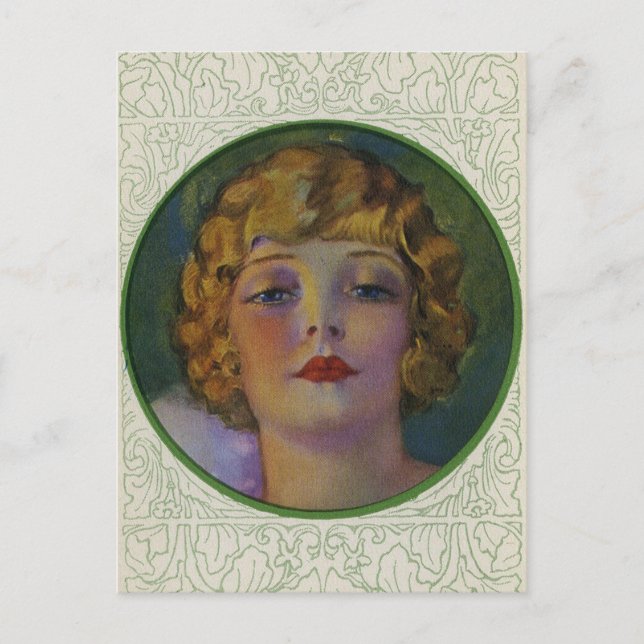 Carte postale Fille Flapper (Devant)