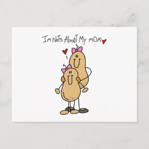 Carte Postale Fille - Folle de ma mère T-shirts et Cadeaux