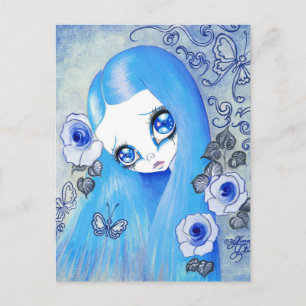 Carte Postale Fille gothique : "Christine"