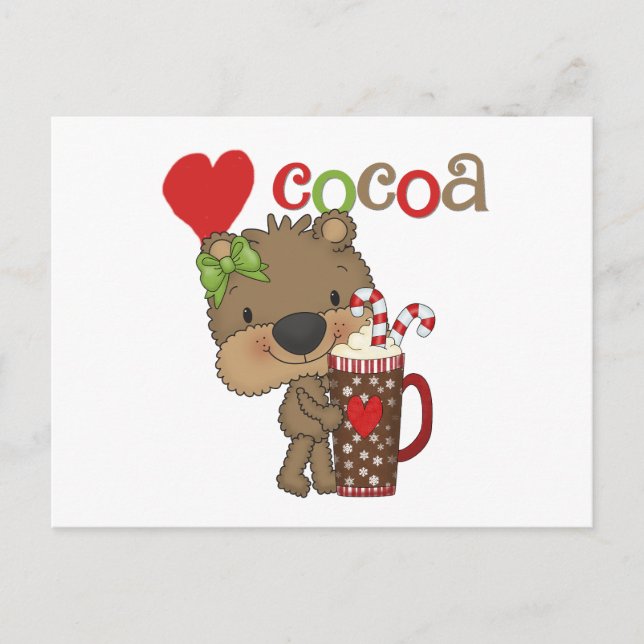 Carte Postale Fille Ours Cocaca Amour (Devant)