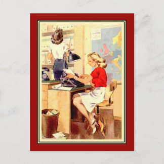 Carte Postale Fille ouvrière