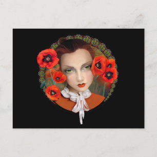 Carte postale Fille Poppy