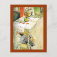 Fille sous une table de cuisine