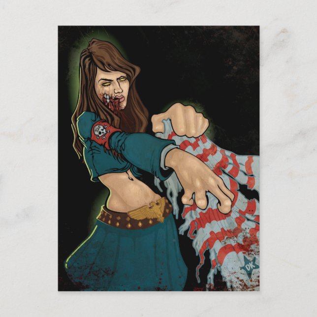 Carte Postale fille zombie (Devant)