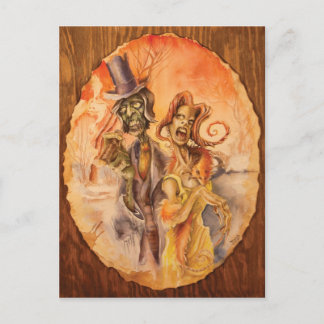 Carte Postale fille zombie