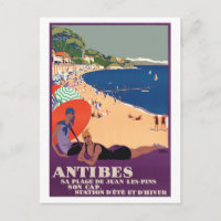 Filles à la plage d'Antibes, France, Côte d'Azur