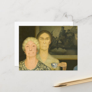 Carte Postale Filles de la révolution par Grant Wood