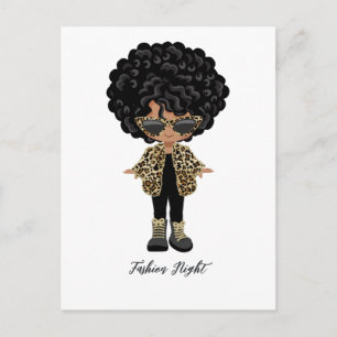 Carte Postale Filles Fashion Night Party