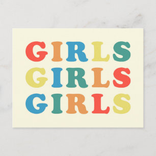 Carte Postale Filles Filles Filles Citation Féministe