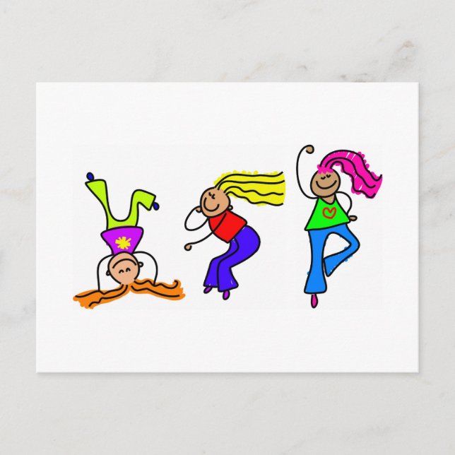 Carte Postale Filles funky (Devant)