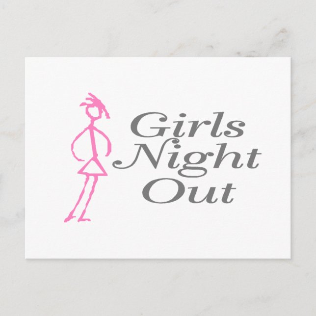 Carte Postale Filles Night Out (fille) (Devant)