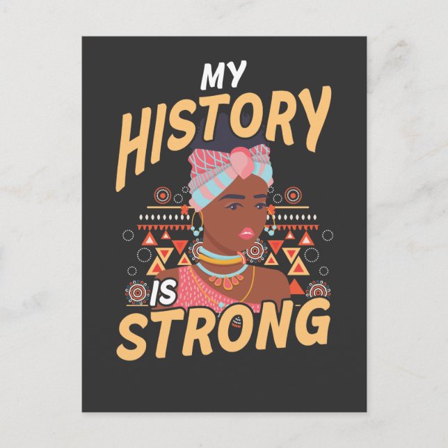 Carte Postale Filles noires Fille africaine Afro-américaine (Devant)