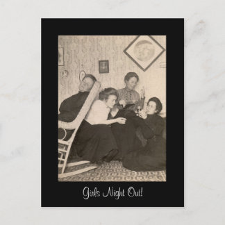 Carte postale Filles-Nuit-Sortie !