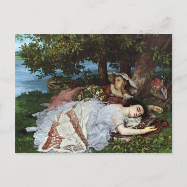 Carte Postale Filles sur les bords de Seine, 1856-57 (Devant)