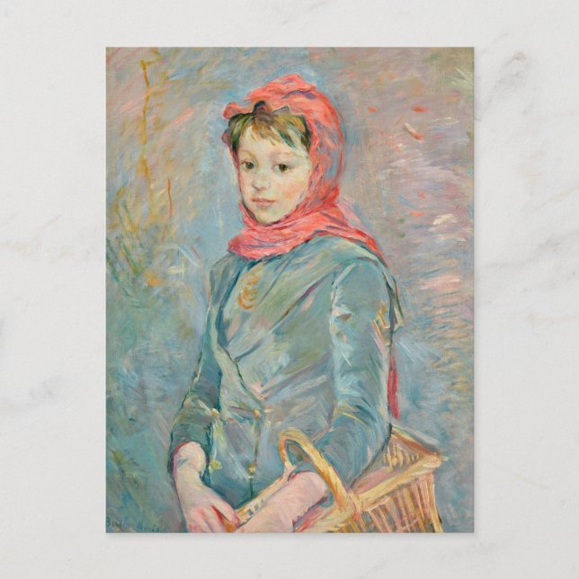 Carte Postale Fillette Portant un Panier | Berthe Morisot (Devant)