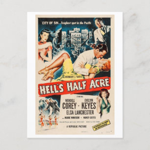 Carte Postale Film de 1954 Hell's Half Acre