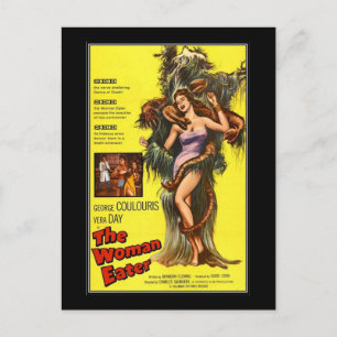 Carte Postale film d'horreur vintage -