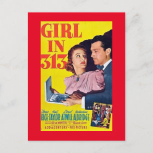 Carte Postale Film Girl in 313 des années 1940
