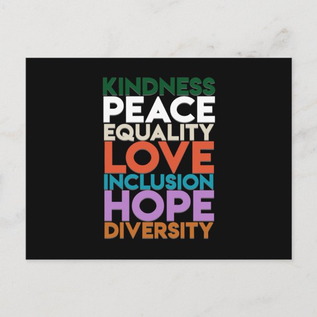 Carte Postale Film Peace Support Earth World Peace Day Lover (Devant)