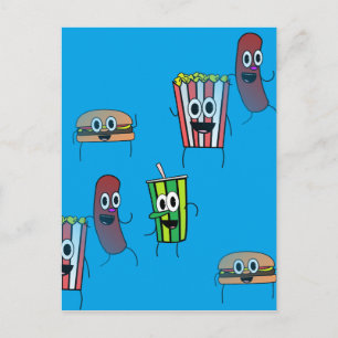 Carte Postale film popcorn