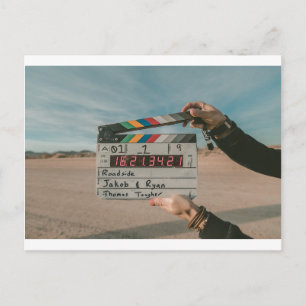 Carte Postale Film Réalisateur Clap Film Cinéma Caméra