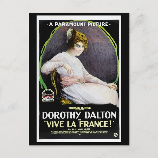 Carte Postale Film Vive La France 1918 (Devant)