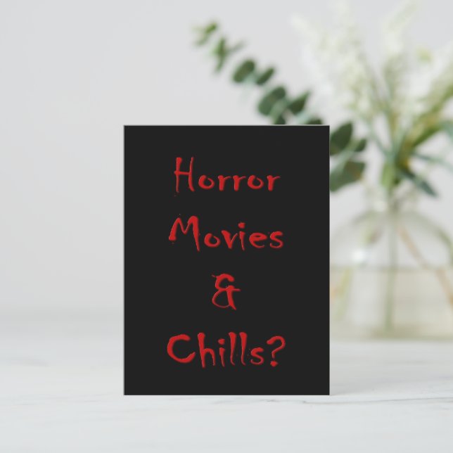 Carte Postale Films d'horreur & des frissons ?  (Debout devant)