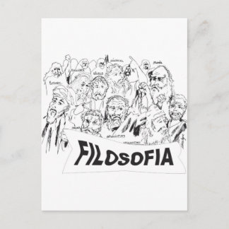 Carte Postale FILOSOFOS platao aristoteles euclides sócrates