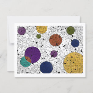 Carte postale Fils et cercles