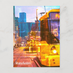 Carte Postale Filtre Vendredi du tram de Manchester Piccadilly G