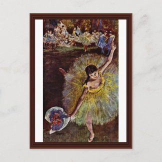 Carte Postale Fin De L'Arabesque Par Edgar Degas