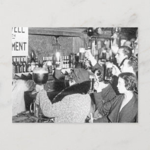 Carte Postale Fin De L'Interdiction - Adieu 18e Amendement