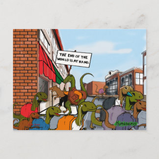 Carte Postale Fin des dinosaures du monde