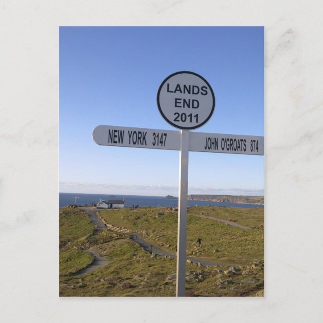 Carte Postale Fin des terres de Cornwall (Devant)