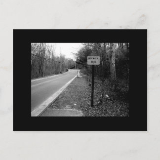 Carte Postale Fin du trottoir