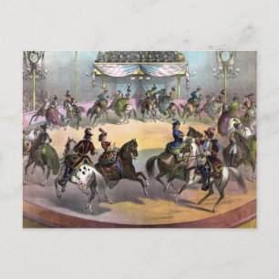 Carte Postale Final du grand cirque, circa 1872.