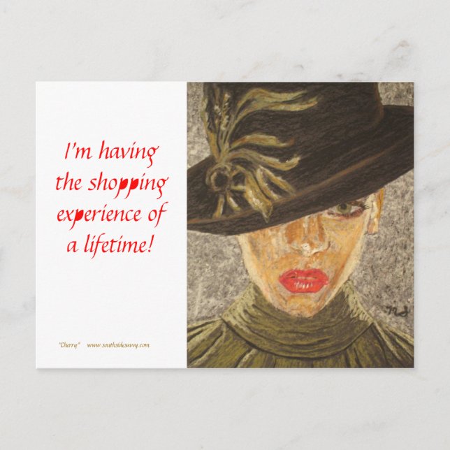 Carte Postale Fine Art Postcard - Shopping Experience (Devant)