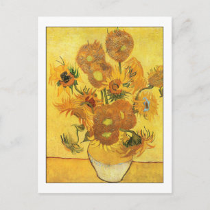 Carte Postale Fine Art Quinze tournesols par Van Gogh