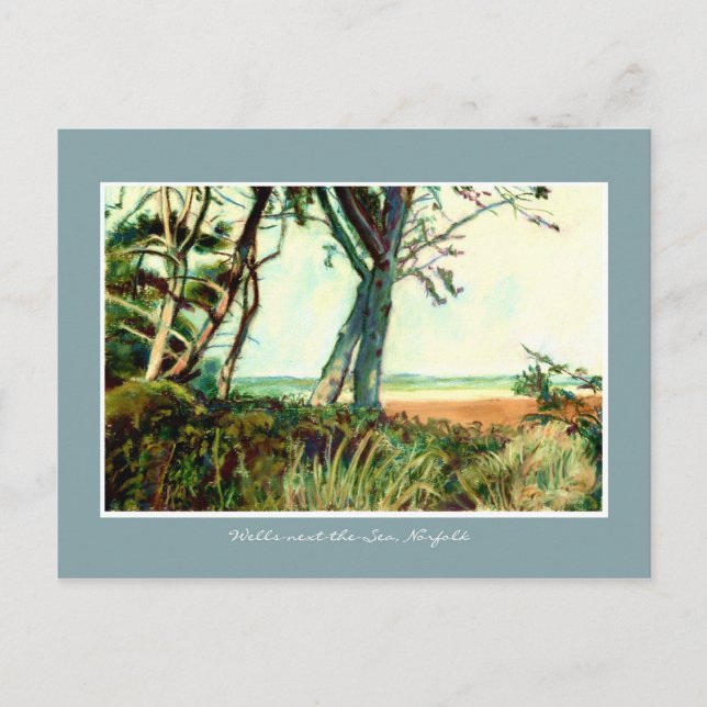 Carte Postale Fine Art - Wells Beach, Norfolk (Devant)