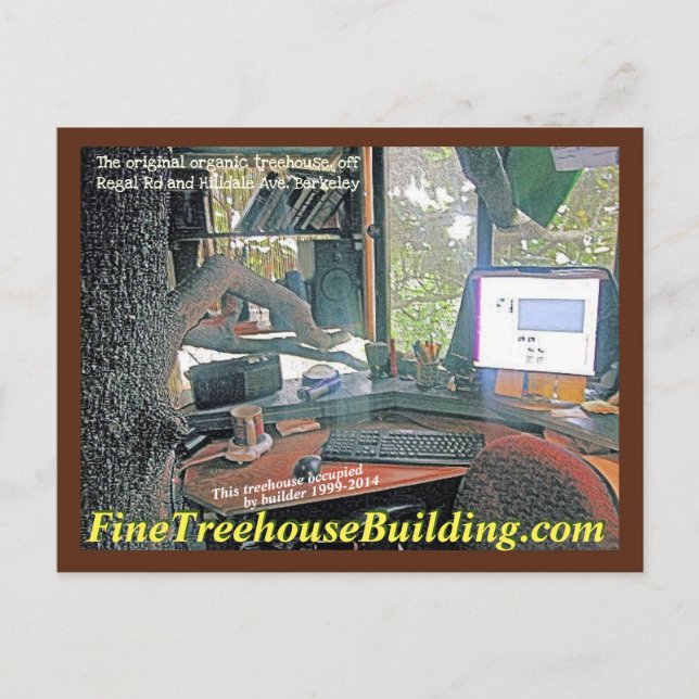 Carte Postale FineTreehouseBuilding Regal Road desk - (Devant)