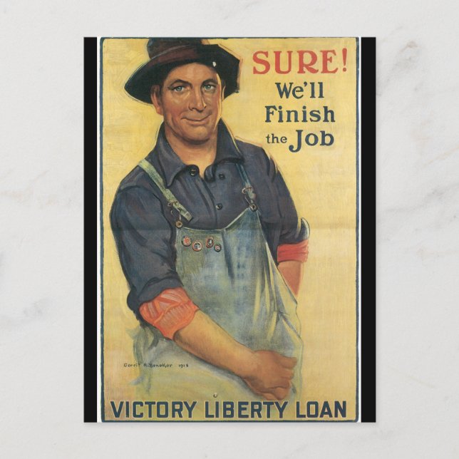 Carte Postale Finir le travail Seconde Guerre mondiale (Devant)