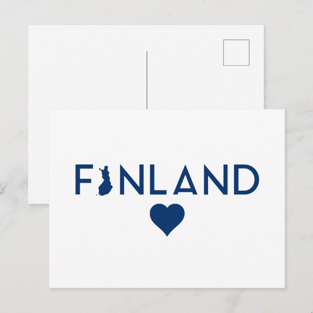 Carte Postale Finlande (Devant / Derrière)