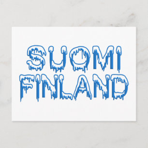 Carte postale Finlande neigeuse, personnaliser